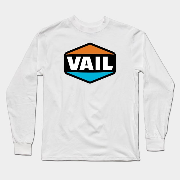 Skiing Vail Colorado Ski Long Sleeve T-Shirt by heybert00